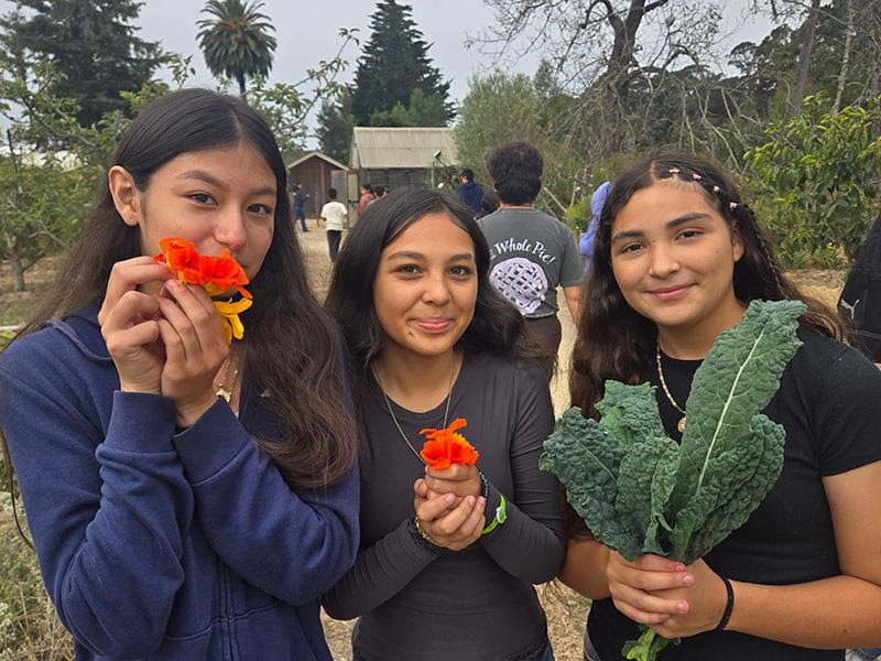 Holy Family School students Field Trip to Pie Ranch in Pescadero